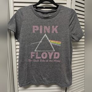 Pink Floyd - Dark SIde Of The Moon, Gray and Pink Graphic Band Tee